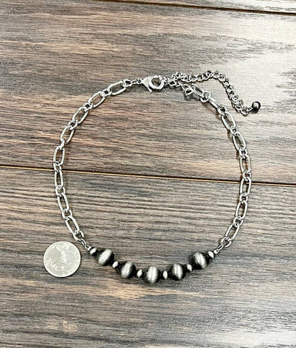 Feisty Chunky Chain Navajo Necklace - Roaming Gypsy Boutique