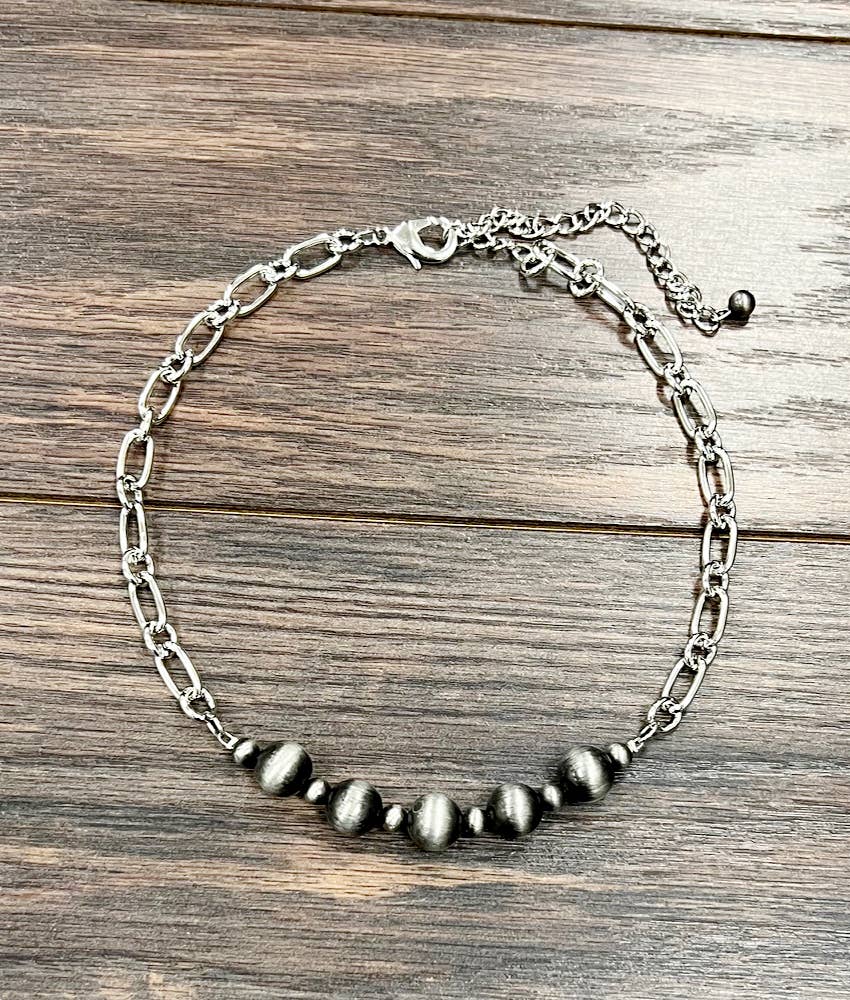 Feisty Chunky Chain Navajo Necklace - Roaming Gypsy Boutique