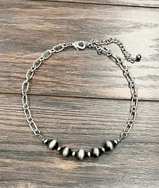 Feisty Chunky Chain Navajo Necklace - Roaming Gypsy Boutique