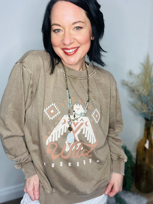 Find Your Wild Sweatshirt - Roaming Gypsy Boutique