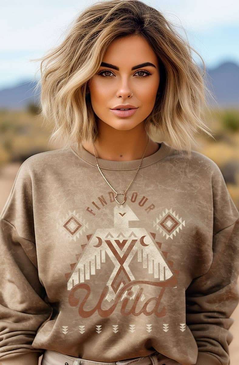 Find Your Wild Sweatshirt - Roaming Gypsy Boutique