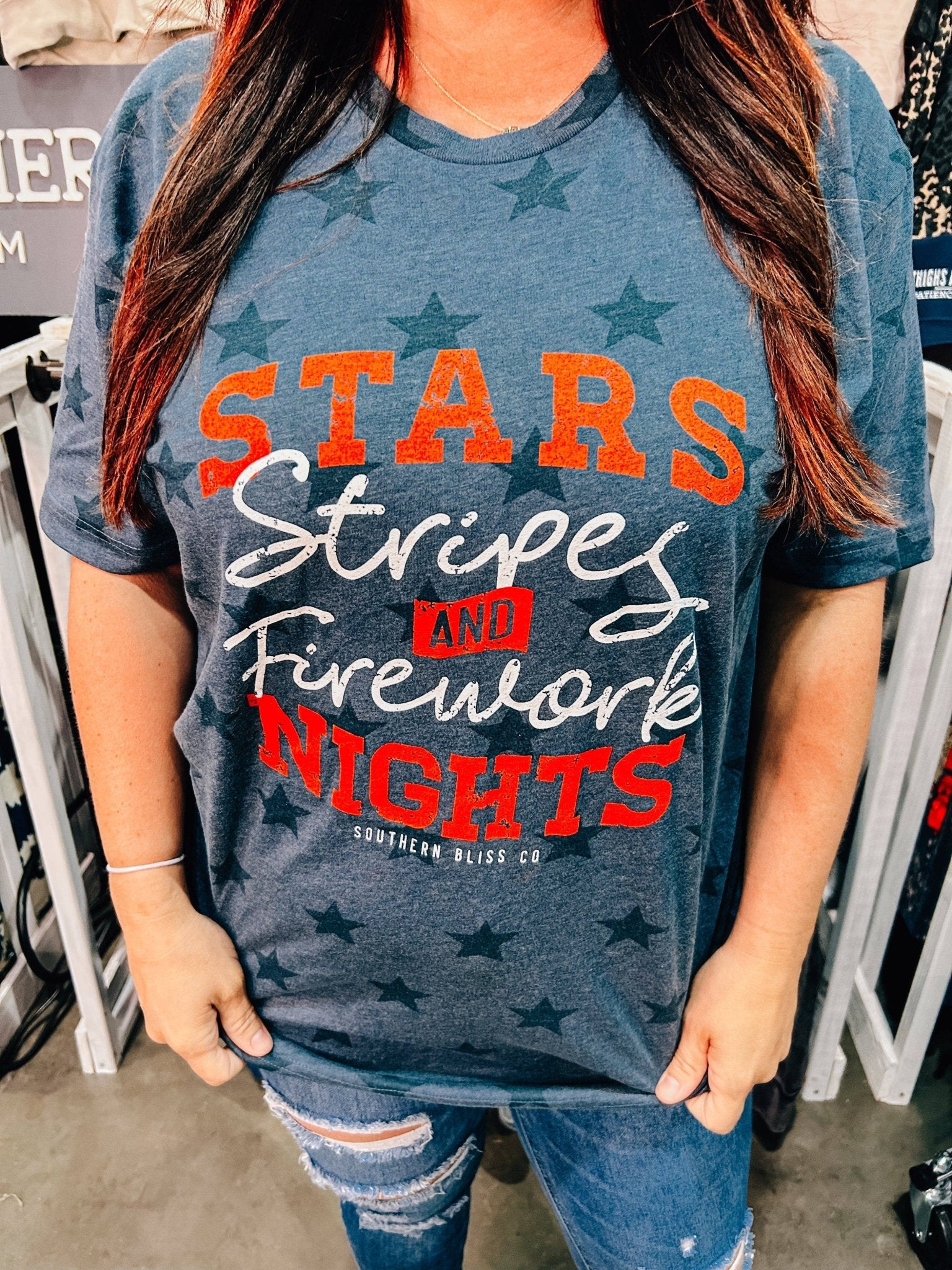 Firework Nights Star Tee - Roaming Gypsy Boutique