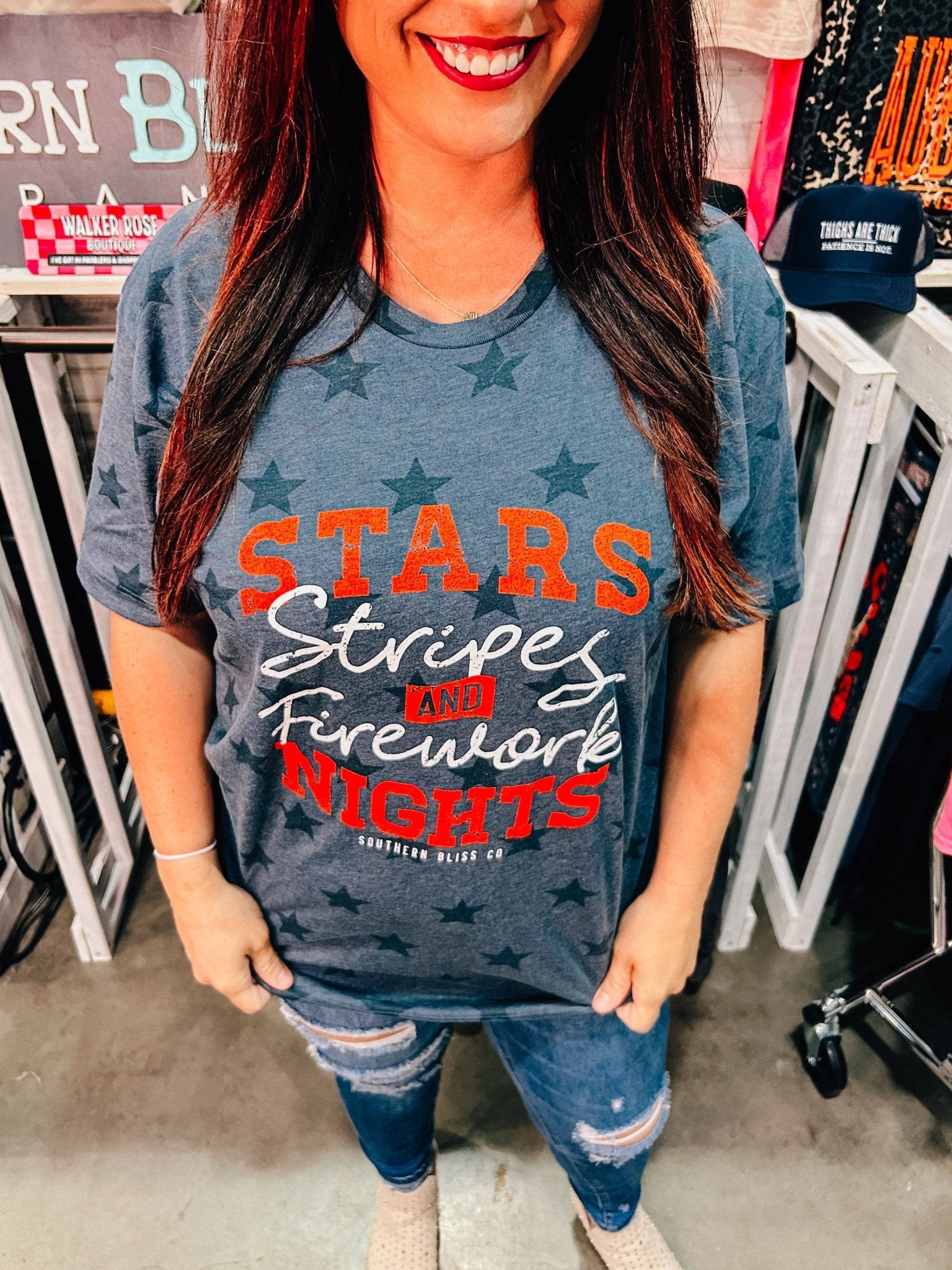 Firework Nights Star Tee - Roaming Gypsy Boutique