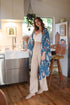 Flowing Floral Kimono with Butterfly Sleeves - Roaming Gypsy Boutique