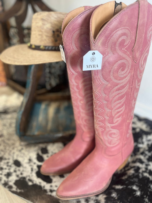 Fort Worth Boot - Pink - Roaming Gypsy Boutique