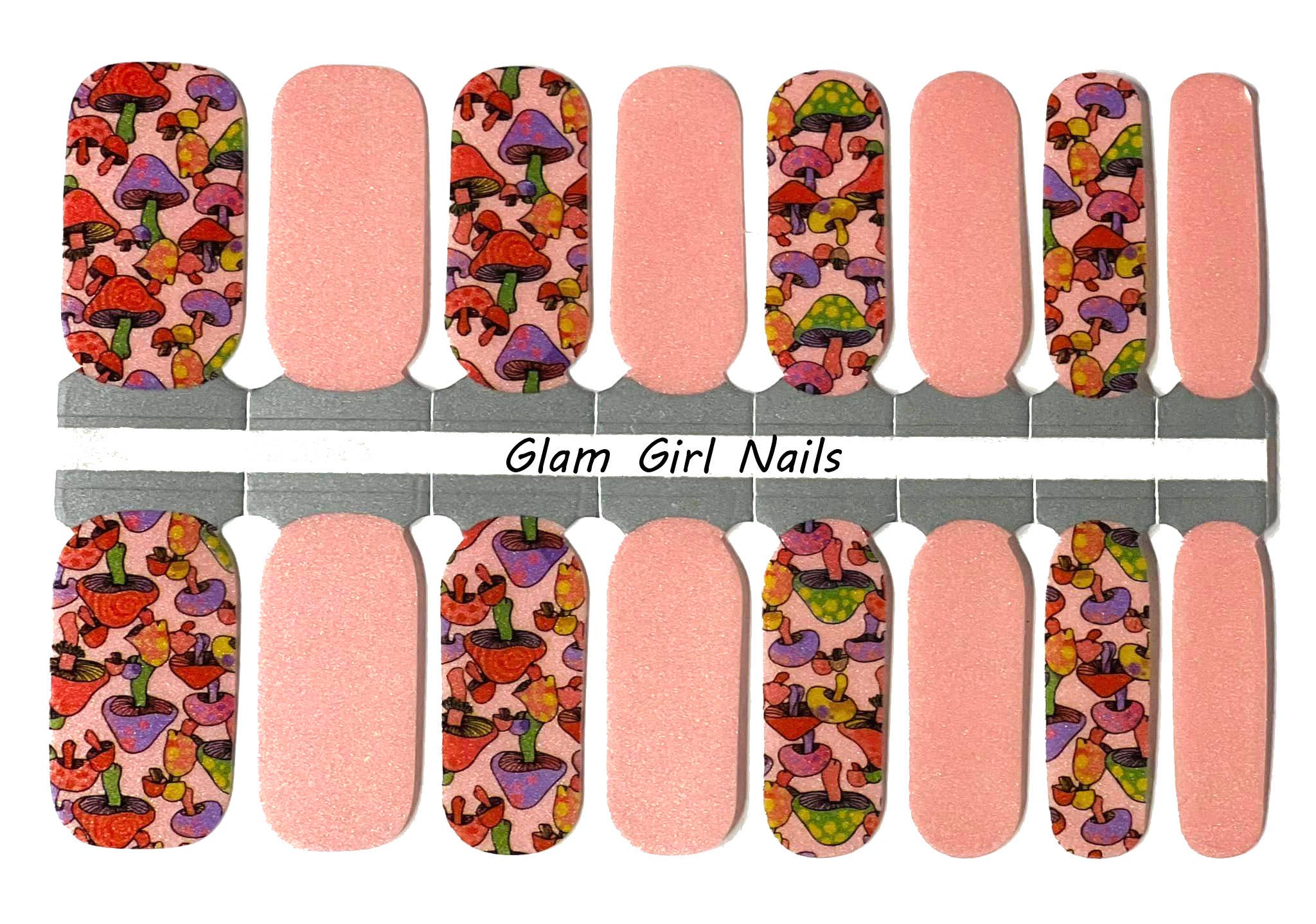 Fun Mushrooms Nail Polish Wraps - Roaming Gypsy Boutique
