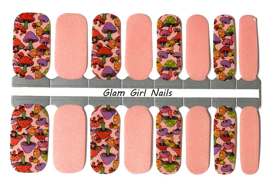 Fun Mushrooms Nail Polish Wraps - Roaming Gypsy Boutique