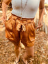 Gold Rush Satin Dreams Shorts - Roaming Gypsy Boutique