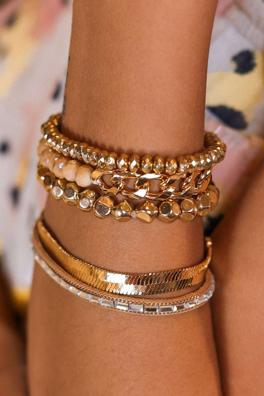 Golden Girl 5 Strand Stacker - Roaming Gypsy Boutique