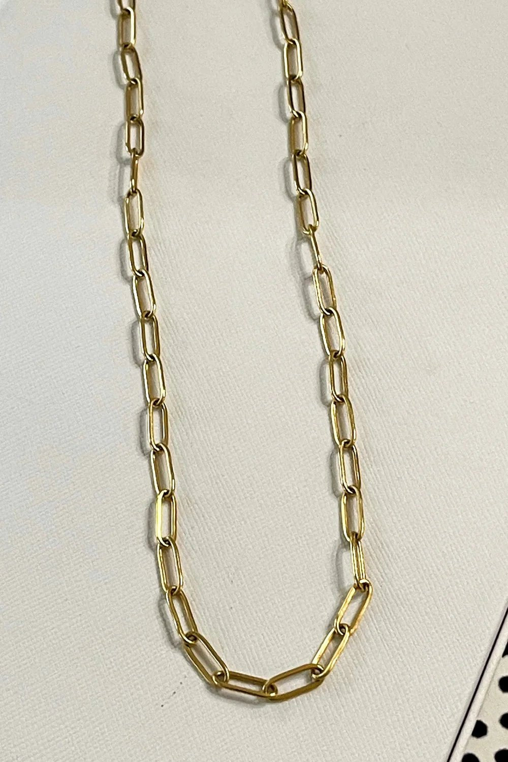 Golden Paperclip Necklace - Roaming Gypsy Boutique
