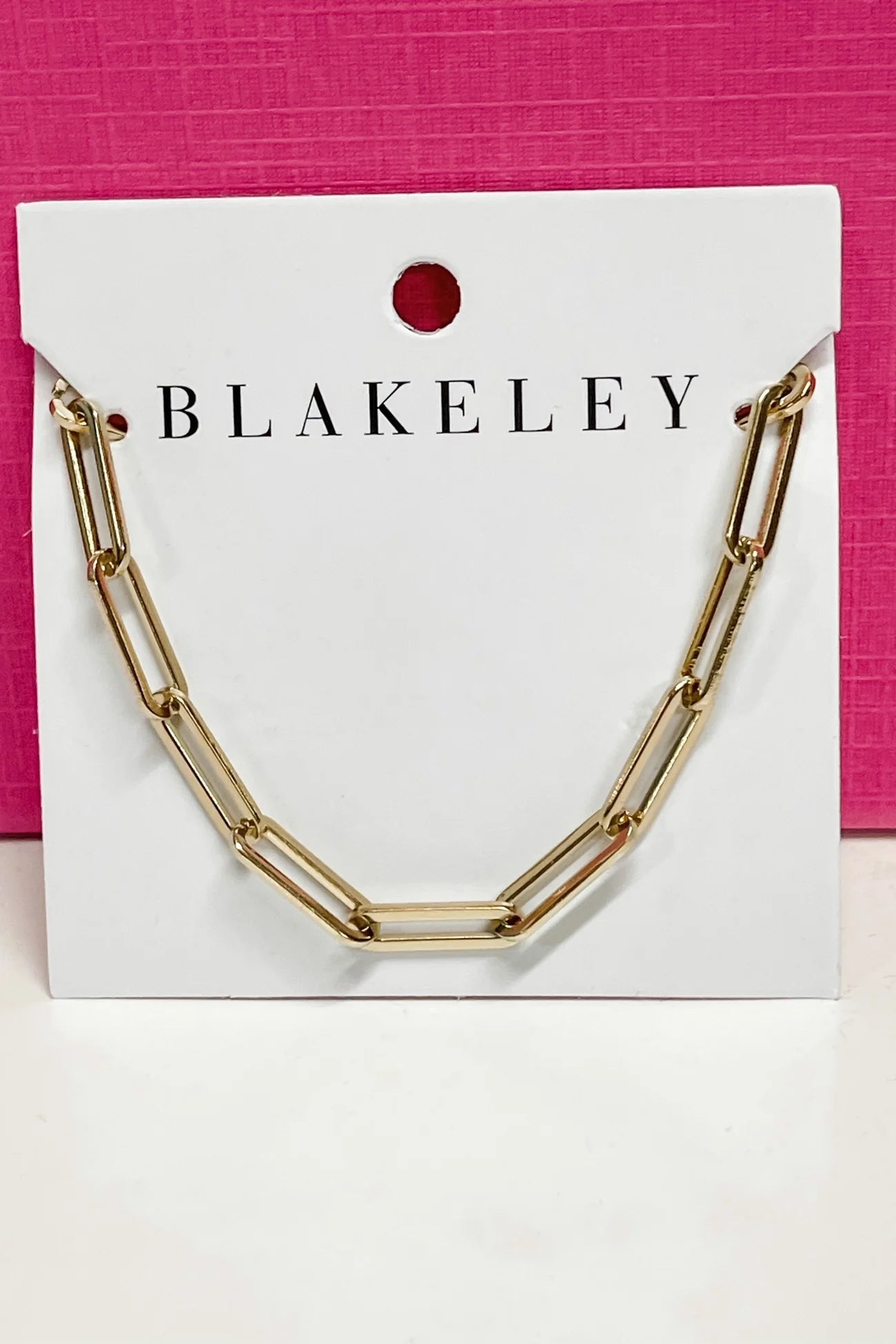 Golden Paperclip Necklace - Roaming Gypsy Boutique