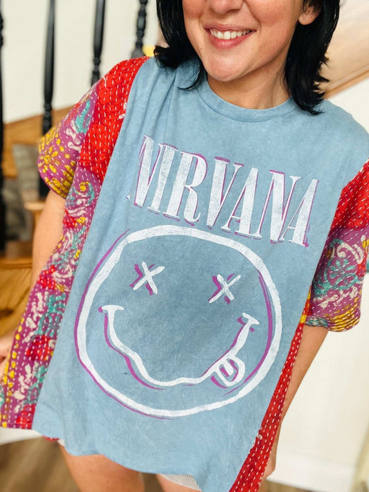 Gypsy Kantha Rocker Tees 2 - Roaming Gypsy Boutique