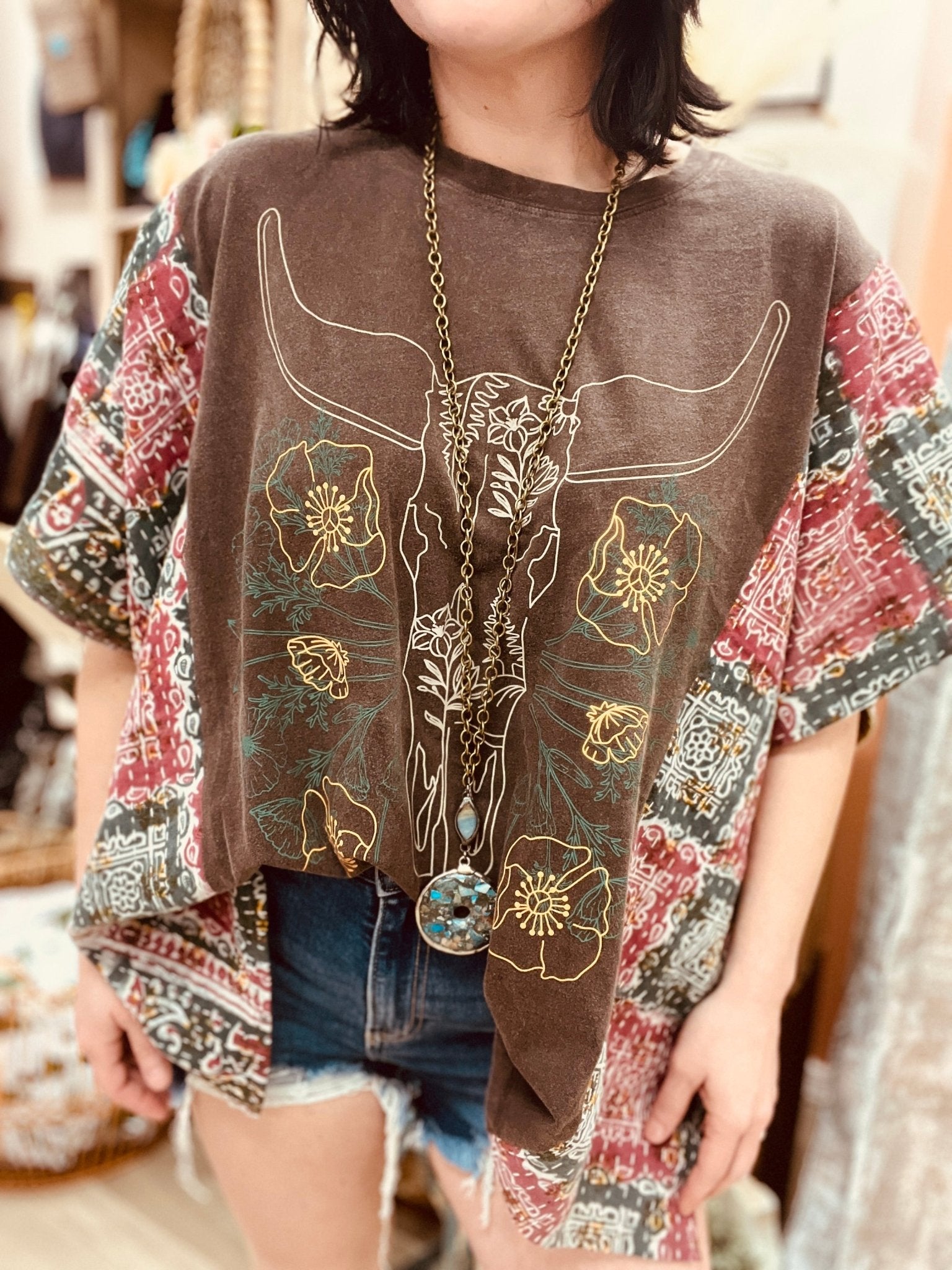 Gypsy Westy Boho Kantha Tees - Roaming Gypsy Boutique