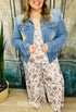 Halsey Boho Floral Jumpsuit - Roaming Gypsy Boutique