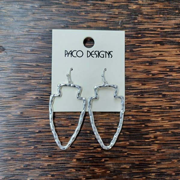 Hammered Arrowhead Earrings - Roaming Gypsy Boutique
