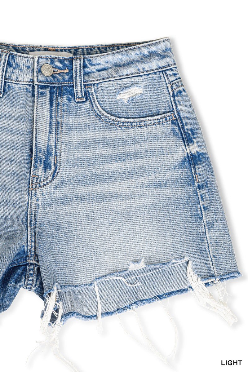 Harmony Denim Shorts - Roaming Gypsy Boutique