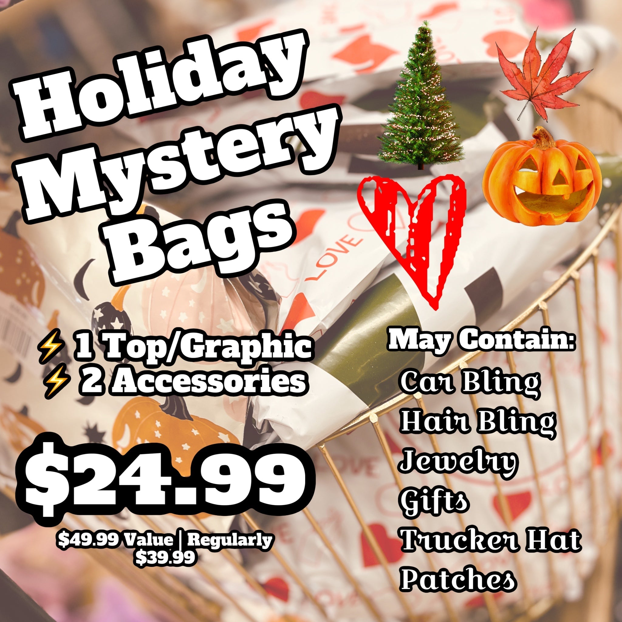 Holiday Themed Mystery Bag - Roaming Gypsy Boutique