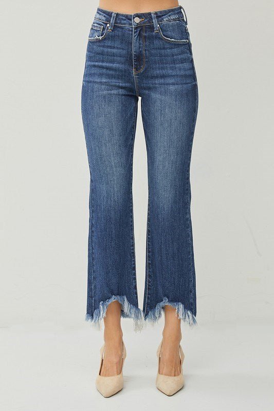 Houston Frayed Risen Jeans - Roaming Gypsy Boutique