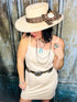 Ivory El Camino Cami Dress - Roaming Gypsy Boutique