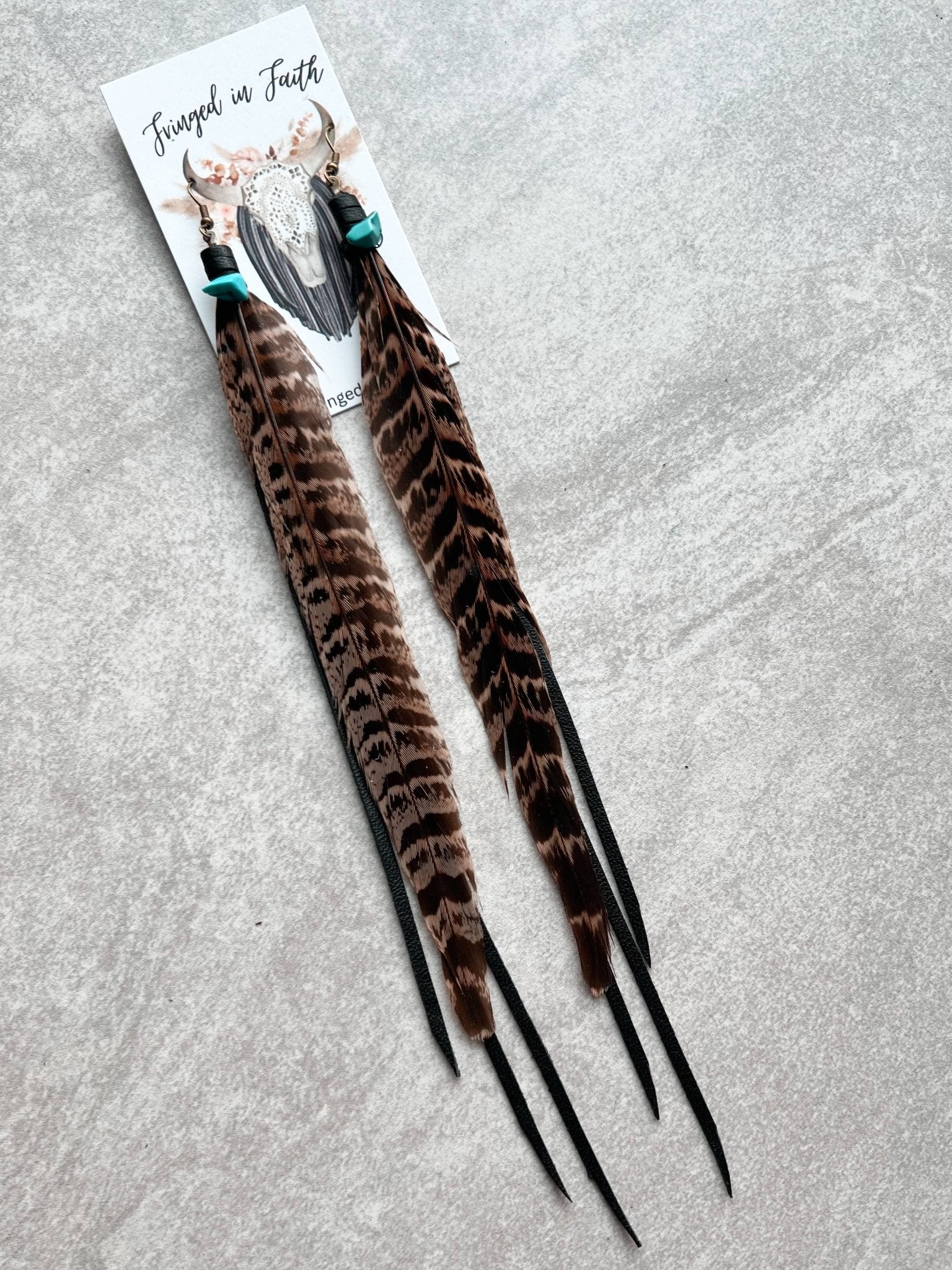 Joliet Feather Earrings  - Roaming Gypsy Boutique
