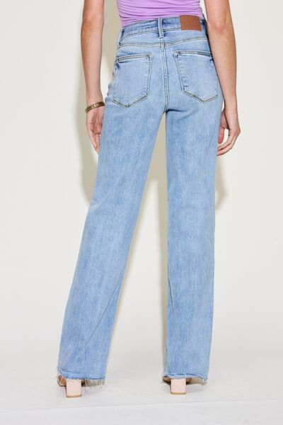 Judy Blue Full Size V Front Waistband Straight Jeans - Roaming Gypsy Boutique