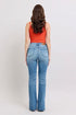 Judy Blue HW Tummy Control Vintage Wash Side Slit Slim Boot Jeans - Roaming Gypsy Boutique