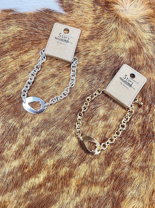 KC Chain Bracelet - Roaming Gypsy Boutique