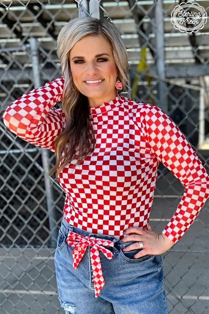 KC Pep Rally Mesh Top - Roaming Gypsy Boutique