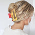 KC RED & GOLD Claw Clip - Roaming Gypsy Boutique