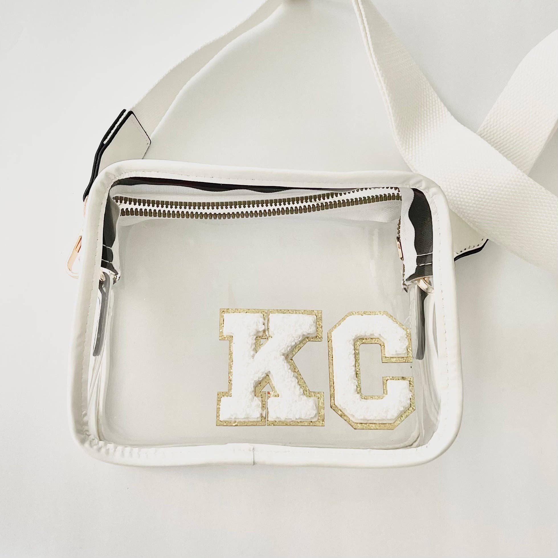KC White Stadium Bag - Roaming Gypsy Boutique