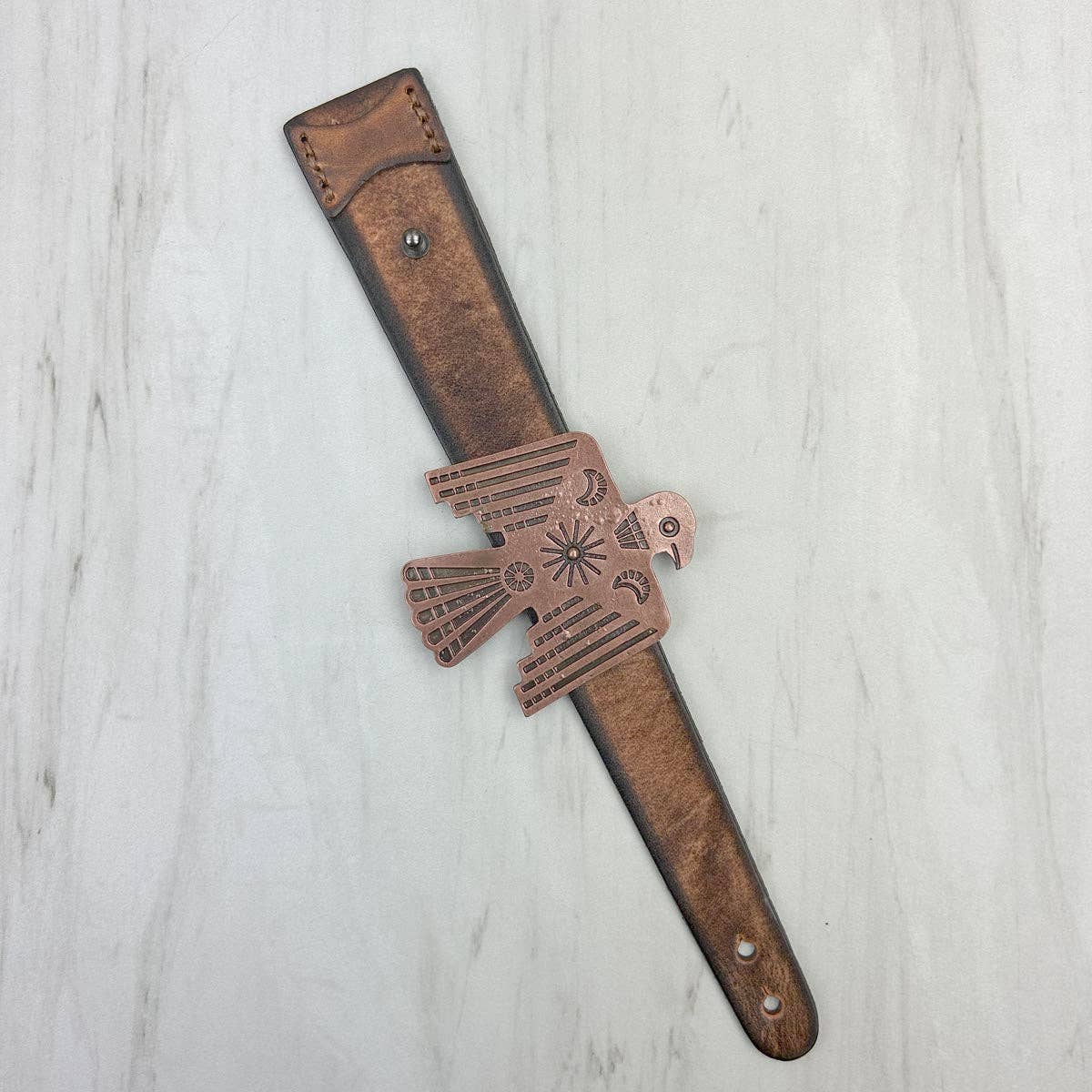 Leather Thunderbird Bracelet - Roaming Gypsy Boutique
