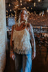 Living Edgey Fringe Tank - White - Roaming Gypsy Boutique