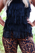 Living Edgey Fringe Tank - White - Roaming Gypsy Boutique