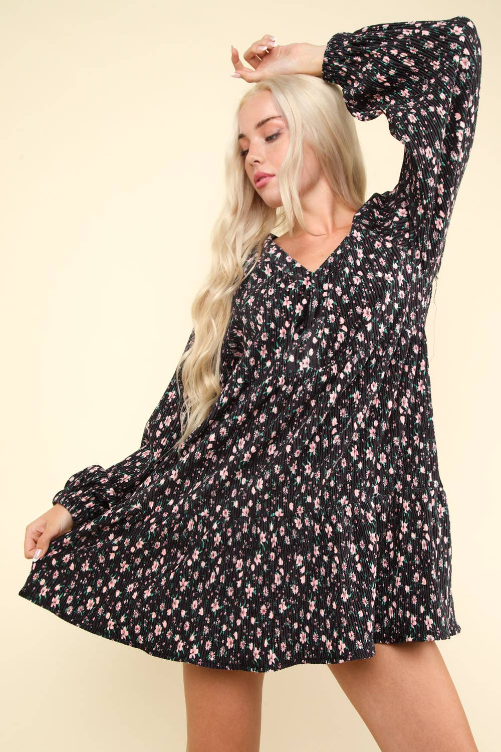 Logan Mini Floral Dress - Roaming Gypsy Boutique