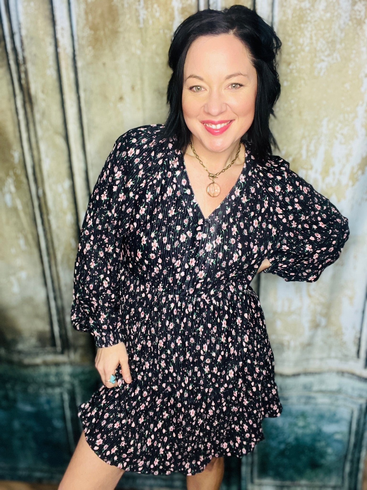 Logan Mini Floral Dress - Roaming Gypsy Boutique