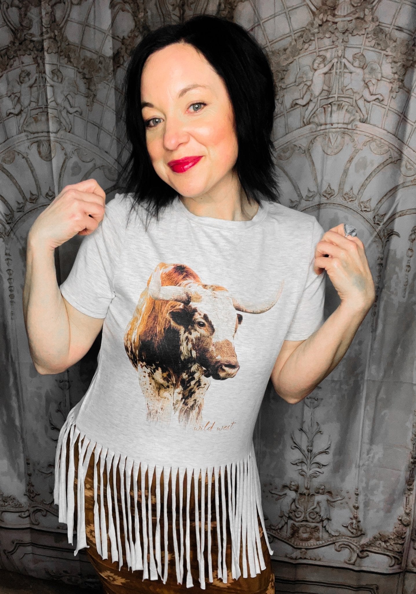 Longhorn Fringe Top - Roaming Gypsy Boutique