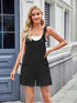 Lovelet Knotted Wide Strap Scoop Neck Overalls - Roaming Gypsy Boutique