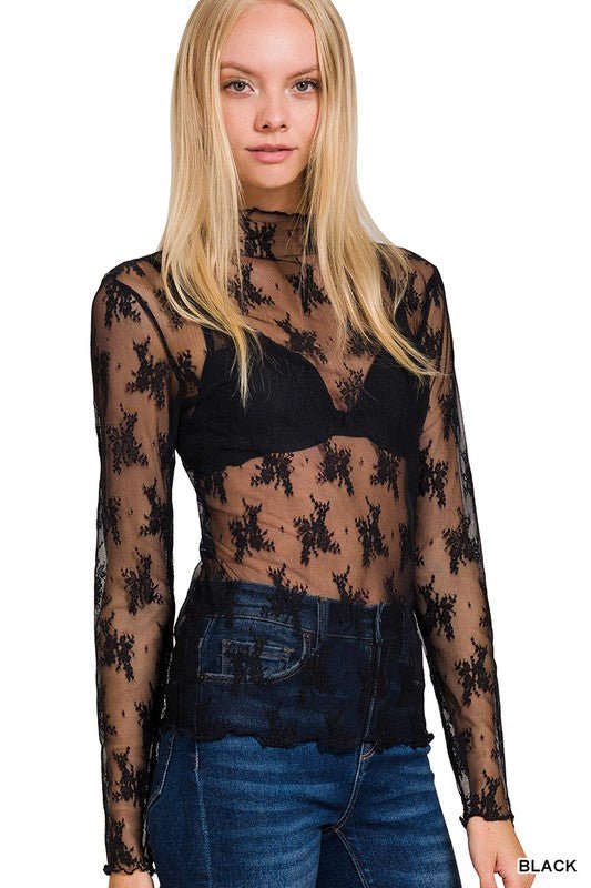 Luck of the Lace Top - Roaming Gypsy Boutique
