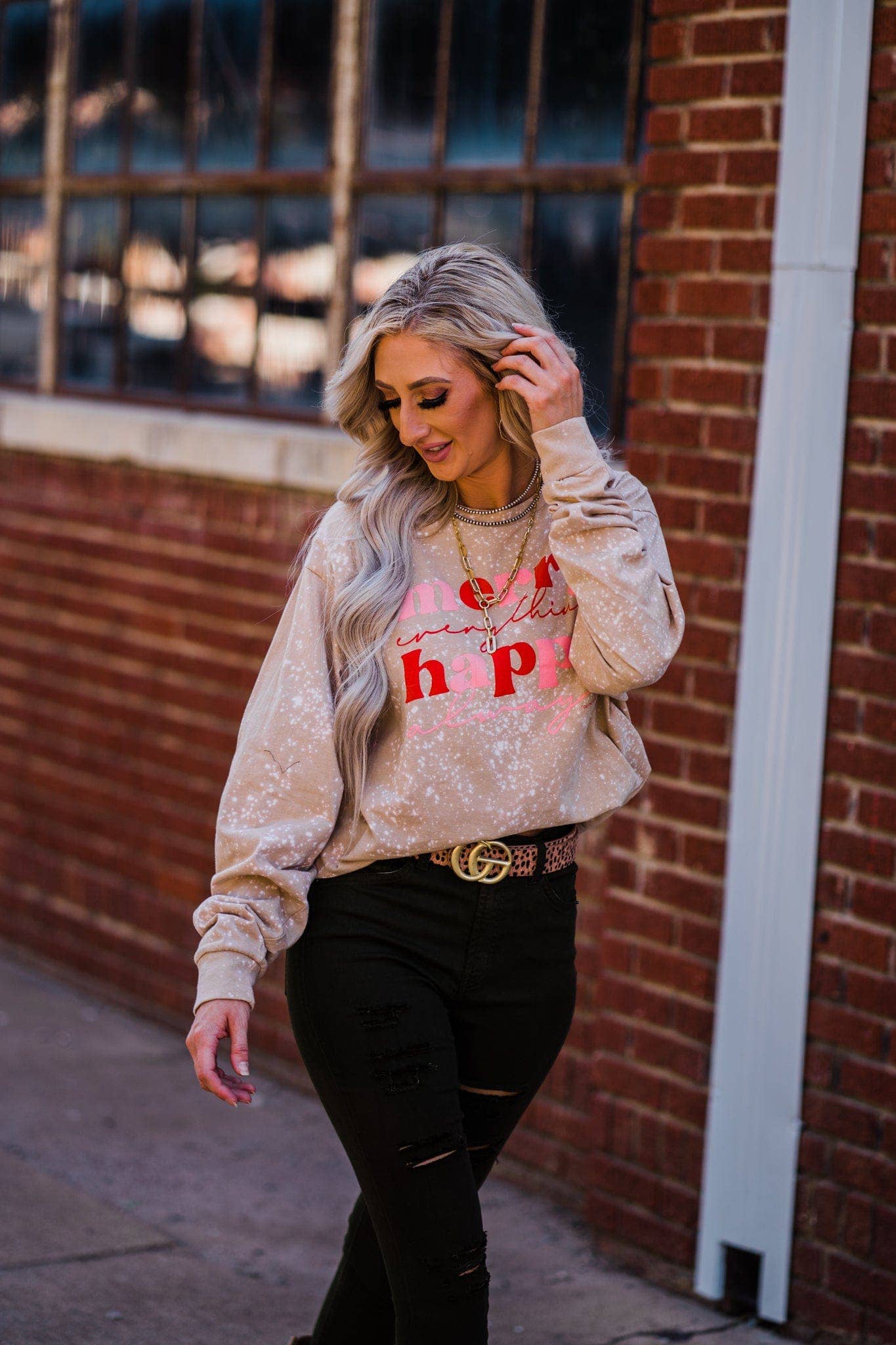 Merry Bliss Longsleeve Tee - Roaming Gypsy Boutique
