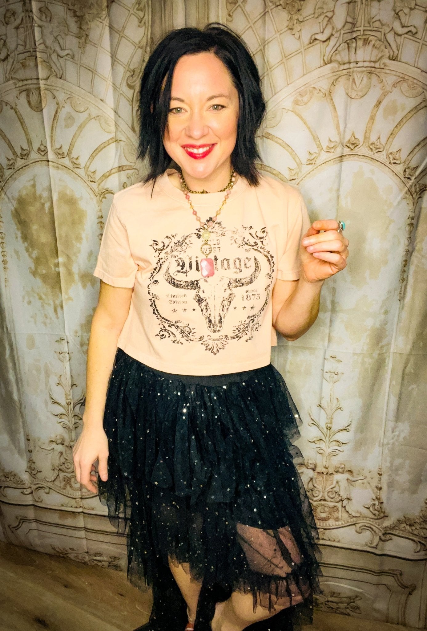 Midnight Star Concert Skirt - Roaming Gypsy Boutique