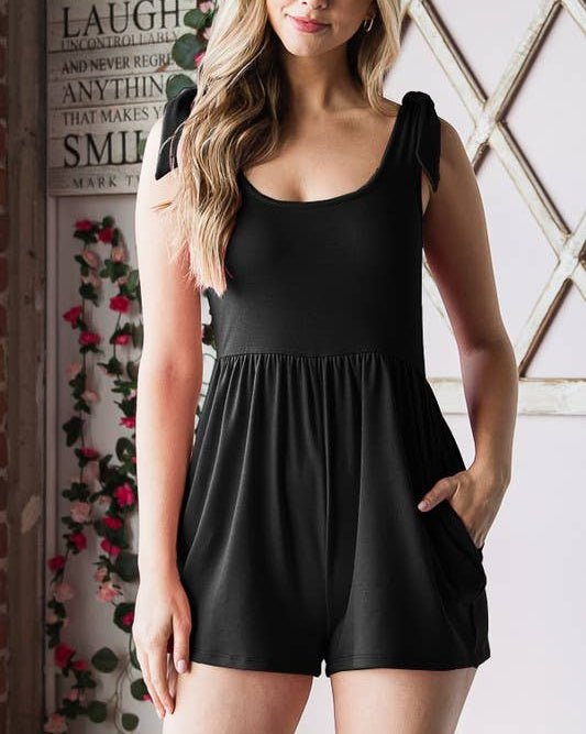 Midnight Turnpike Romper - Roaming Gypsy Boutique