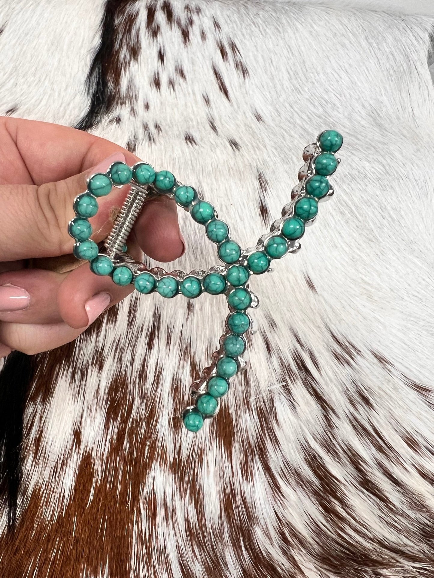Mini Rockin Navajo Pearl Hair Clip - Roaming Gypsy Boutique