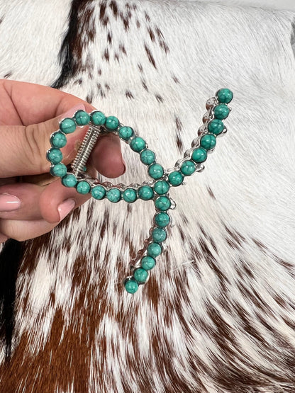 Mini Rockin Navajo Pearl Hair Clip - Roaming Gypsy Boutique