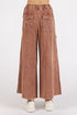 Mittoshop French Terry Cargo Wide Leg Pants - Roaming Gypsy Boutique