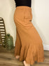Mittoshop Lace Ruffle Asymmetric Hem Wide Leg Pants - Roaming Gypsy Boutique