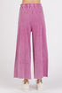 Mittoshop Mineral Wash Seam French Terry Wide Leg Pants - Roaming Gypsy Boutique