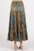 Mittoshop Paisley Patchwork Print Satin Maxi Skirt - Roaming Gypsy Boutique
