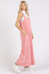 Mittoshop Ruffled Hem Wide Leg Overalls with Pockets - Roaming Gypsy Boutique