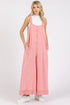 Mittoshop Ruffled Hem Wide Leg Overalls with Pockets - Roaming Gypsy Boutique