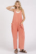 Mittoshop Scoop Neck Wide Leg Overalls - Roaming Gypsy Boutique